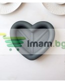 Силиконова форма сърце молд за торни свещи